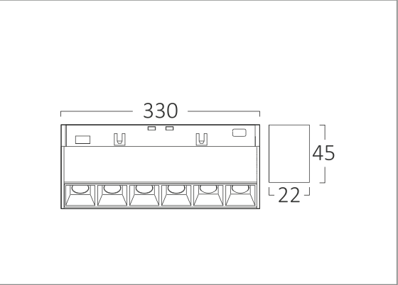 MAGNET MODÜL LİNEER 18W tek